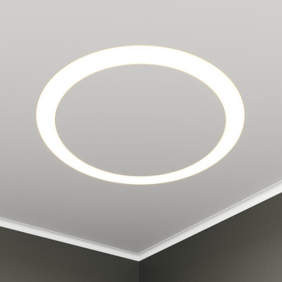 Светильник светодиодный RVE-LBX-HOLE-RING-1446-VG 114Вт 4000К 1446х1446х110мм S80мм кольцо встраив. под шпаклевку бел. RVElektro RVE00003364