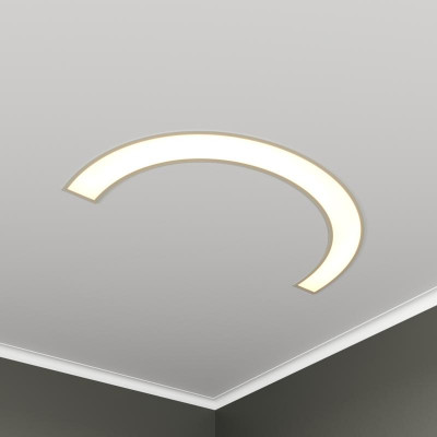 Светильник светодиодный RVE-LBX-ARCO-1830-V 72Вт 4000К 1830х930х100мм S80мм полукольцо встраив. бел. RVElektro RVE00002886