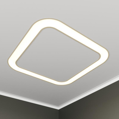 Светильник светодиодный RVE-LBX-HOLE-BOX-SOFT-930-V 82Вт 4000К 930х930х100мм S80мм квадрат закругл. с отверст. встраив. бел. RVElektro RVE00002986