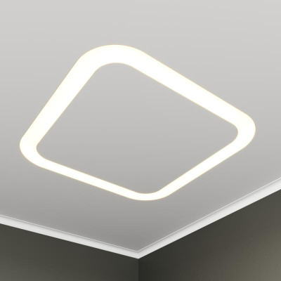 Светильник светодиодный RVE-LBX-HOLE-BOX-SOFT-946-VG 82Вт 4000К 946х946х110мм S80мм квадрат закругл. с отверст. встраив. под шпаклевку бел. RVElektro RVE00003430