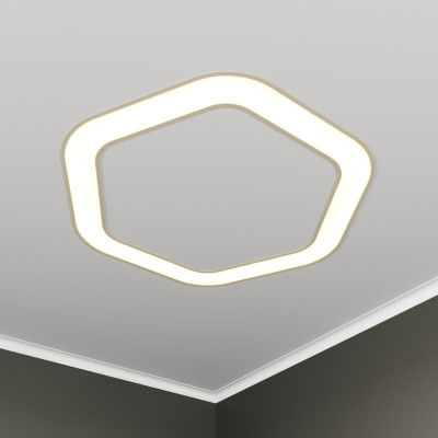 Светильник светодиодный RVE-LBX-HOLE-HEXA-SOFT-1530-V 121Вт 4000К 1530х1409х100мм S80мм шестиугольник закругл. с отверст. встраив. бел. RVElektro RVE00002974