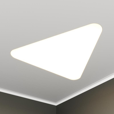 Светильник светодиодный RVE-LBX-TRIO-SOFT-1246-VG 93Вт 4000К 1246х1114х130мм треугольник закругл. встраив. под шпаклевку бел. RVElektro RVE00003504