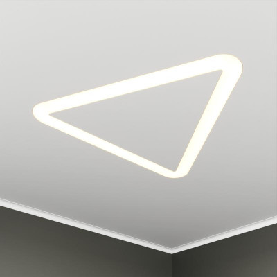 Светильник светодиодный RVE-LBX-HOLE-TRIO-SOFT-1996-VG 156Вт 4000К 1996х1782х110мм S80мм треугольник закругл. с отверст. встраив. под шпаклевку бел. RVElektro RVE00003519