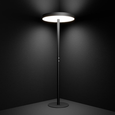 Светильник светодиодный RVE-LBX-CIELO-UPDOWN-2150х600-T-DIM 84Вт 4000К 600х600х80мм торшер круг напольный стойка 2060х400мм DALI черн. RVElektro RVE00003331