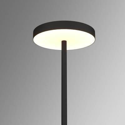 Светильник светодиодный RVE-LBX-CIELO-2150х600-T 42Вт 4000К 600х600х80мм торшер круг вниз напольный стойка 2060х400мм черн. RVElektro RVE00003334