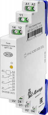 Реле промежуточное МРП-3М АСDC12В УХЛ2 (спец.) Меандр A8302-19910345