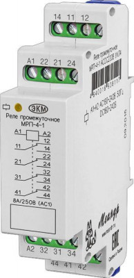 Реле промежуточное МРП-4-1 ACDC230В УХЛ2 (спец.) Меандр A8302-16938100