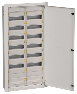 Корпус ЩРв-168 (2х84) TITAN 5 1130х625х130мм IP31 (одна дверь) сер. метал. IEK TI5-50-V-2X084-31-7035