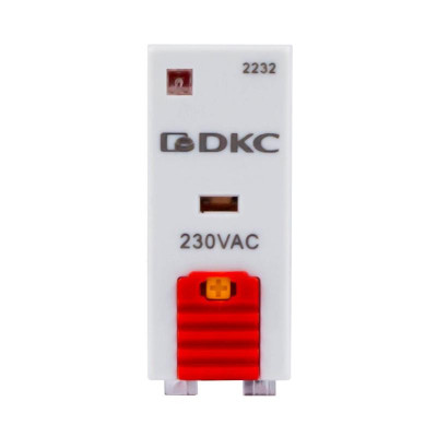 Реле одиночное 230В AC 1 перекидн. контакт тестовая кнопка DKC IR-230AC-1CO-D