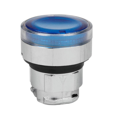Головка кнопки OptiSignal D22 A4-PL-6 с подсветкой син. металл ZB4BW363 КЭАЗ 332260