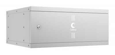 Шкаф телекоммуникационный настенный разборный LIGHT WSC-05D-4U55/45m 19дюйм 4U дверь метал. сер. Cabeus 10185c