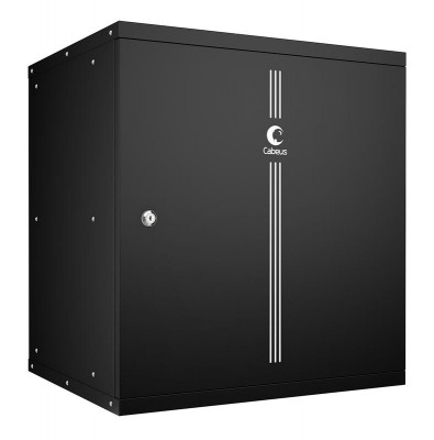Шкаф телекоммуникационный настенный разборный LIGHT WSC-05D-12U55/45m-BK 19дюйм 12U дверь метал. черн. Cabeus 10182c