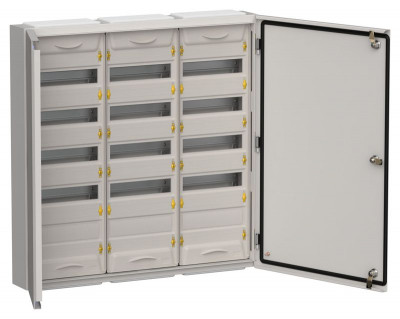 Корпус ЩРн-180 (3х60) TITAN 5 835х830х140 IP54 метал. сер. IEK TI5-50-N-3X060-54-7035