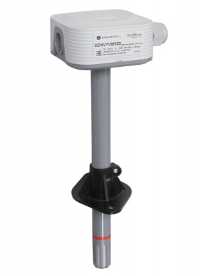 Датчик влажности и температуры канальный 0-10В -20-80град.C 0-10В Modbus 180мм 24В SE SDHVTVM180