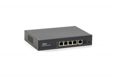 Коммутатор SKAT PoE-4E-1G-1S PoE Plus 60Вт порты: 4-Ethernet 1-Uplink 1-SFP Бастион 4084