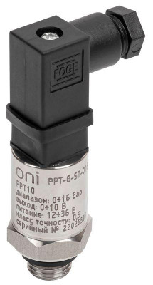 Преобразователь давления PPT10 0.5% 0-16Бар 0-10В G1/4 Mini 4-pin ONI PPT-G-ST-016-0-10-1-1