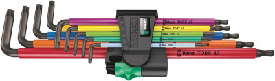 Набор Г-образных ключей 967/9 SXL/SPKXL TORX XL Multicolour 1 9 предметов (TX 8/9/10/15/20/25/27/30/40) Wera WE-024480