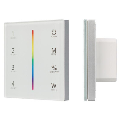 Панель Sens SMART-P22-RGBW White (12-24В 4х3А 2.4G) (IP20 пластик) Arlight 025168