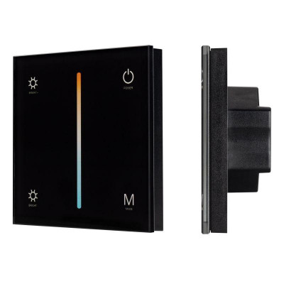 Панель SMART-P21-MIX-G-IN Black (12-24В 4х3А Sens 2.4G) (IP20 пластик) Arlight 033765
