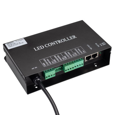 Контроллер HX-SPI-DMX-SL-4P (4096 pix 220В TCP/IP add ArtNet) (IP20 металл) Arlight 027277