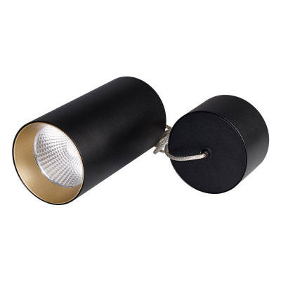 Светильник подвесной SP-POLO-R85-2-15W Warm White 40deg (Black Gold Ring) (IP20 металл) Arlight 022960
