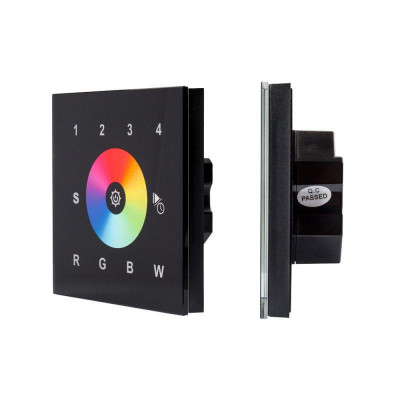 Панель Sens SR-2820AC-RF-IN Black (220В RGBW 4 зоны) (IP20 пластик) Arlight 018069