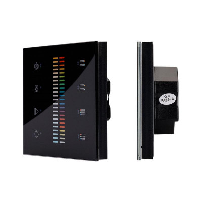 Панель Sens SR-2830C-AC-RF-IN Black (220В RGB+CCT 4зоны) (IP20 пластик) Arlight 019062