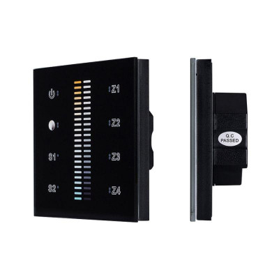 Панель Sens SR-2830B-AC-RF-IN Black (220В MIX+DIM 4зоны) (IP20 пластик) Arlight 021062