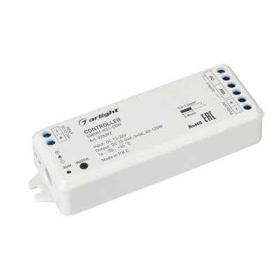 Контроллер SMART-K31-CDW (12-24В 2х5А 2.4G) (IP20 пластик) Arlight 028292