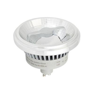 Лампа AR111-FORT-GU10-12W-DIM Day4000 (Reflector 24 deg 230В) металл Arlight 026879
