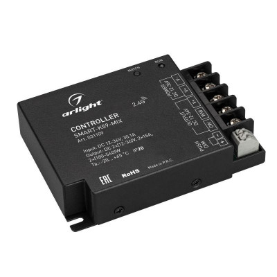 Контроллер SMART-K59-MIX (12-36В 2х15А 2.4G) (IP20 металл) Arlight 031109