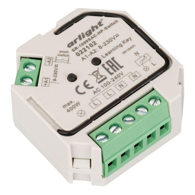 Контроллер-выключатель SR-1009SAC-HP-Switch (230В 1.66А) (IP20 пластик) Arlight 022102