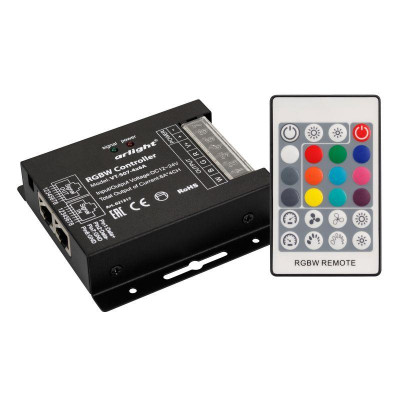 Контроллер VT-S07-4х6A 12-24В ПДУ 24 кнопки RF IP20 метал. Arlight 021317