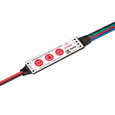 Контроллер SMART-MINI-RGB (12-24В 3х1.5А) (IP20 пластик) Arlight 031606
