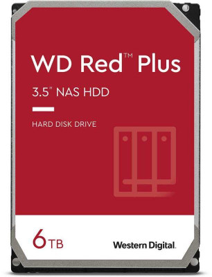 Диск жесткий 6Тбайт 128Мб 3.5дюйм SATA-III WD60EFZX NAS Red Plus 5640rpm WD 1774628