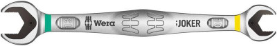 Ключ гаечный рожковый 6002 Joker (17х19х235мм) Wera WE-003765