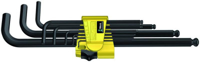 Набор Г-образных ключей 950/9 PKL Hex-Plus Imperial BlackLaser 1 9 предметов (5/64-3/8дюйм) Wera WE-022171