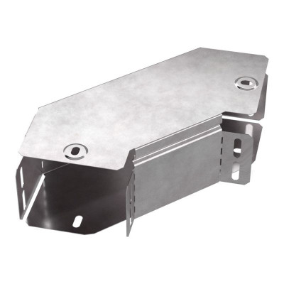 Угол для лотка горизонтальный 90град. 100х80 Стандарт с крышкой Промрукав PR16.0412