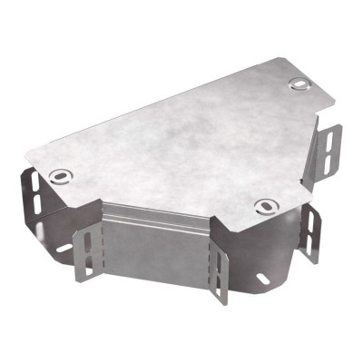 Ответвитель для лотка Т-образ. 100х80 Стандарт с крышкой Промрукав PR16.0433