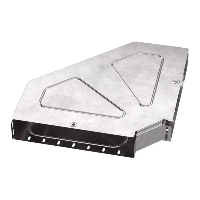 Угол для лотка горизонтальный 90град. 400х80 Стандарт с крышкой Промрукав PR16.0623