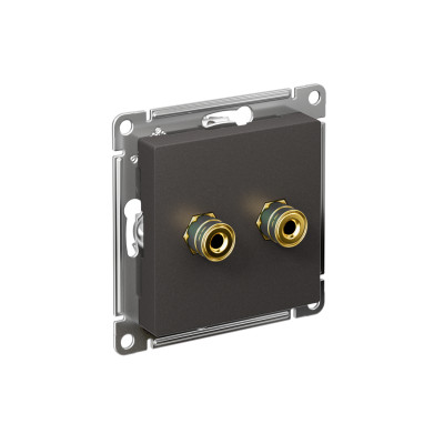 Аудиорозетка двойная AtlasDesign базальт SE ATN001487