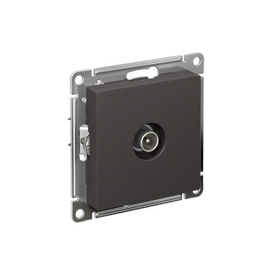 Розетка телевизионная оконечная TV AtlasDesign 1дБ механизм базальт SE ATN001491