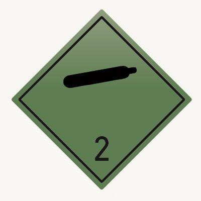 Знак для маркировки опасных грузов 2.1 