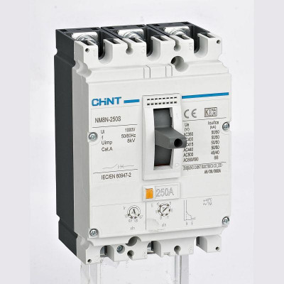 Выключатель автоматический NM8N-250HVC TM 3п 250А 36кА с рег. термомаг. расцеп. (R) CHINT 367770