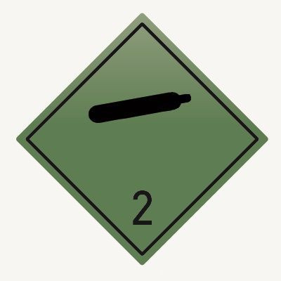 Знак для маркировки опасных грузов 2.1 