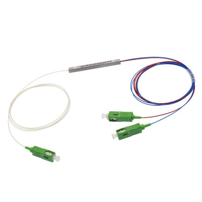 Сплиттер PLC 1х2 0.9мм гильза SC/APC SUPRLAN 09-0414