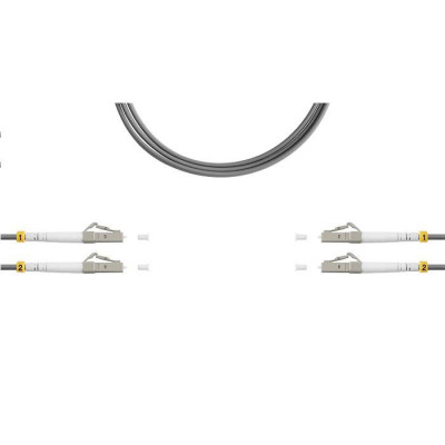 Патч-корд ВО MM(OM1) LC/UPC-LC/UPC 3.0мм duplex LSZH 5м сер. SUPRLAN 09-12109