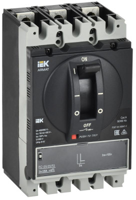 Выключатель автоматический в литом корпусе 3п A 150кА 25А расцепитель электромагн. регулируемый ARMAT IEK AR-MCCB-3A-150-0025A-MTUC