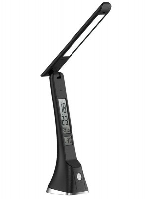 Светильник светодиодный настольный UF-821 C02 7Вт дисплей смена цвет. темп кожа черн. Ultraflash 15179