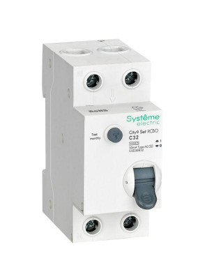 Выключатель автоматический дифференциального тока City9 Set (АВДТ) 1P+N С 32А 6кА 30мА Тип-AС 230В SE C9D36632